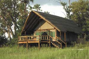 Safari tent exterior